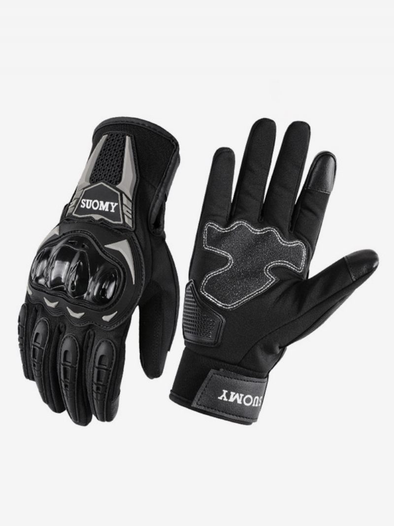 Gant Moto Pour Hommes Coque Protection Complète Des Doigts Écran Tactile Anti-chute Respirant Course Vélo Escalade Randonnée