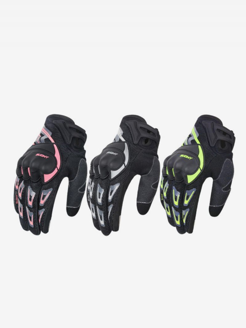 Gants Course Moto Vélo Escalade Randonnée Maille Fine Respirants Doigt Complet Pour Hommes