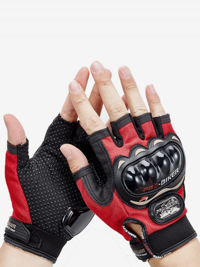 Gants Demi-doigt Imperméables Et Résistants À L'usure Pour Moto Course Vélo Escalade Randonnée