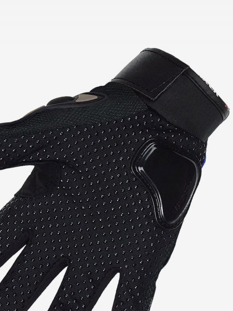 Gants D'équitation Moto Pour Hommes Course Vélo D'escalade Randonnée Anti-chute Antidérapants Respirants - Noir