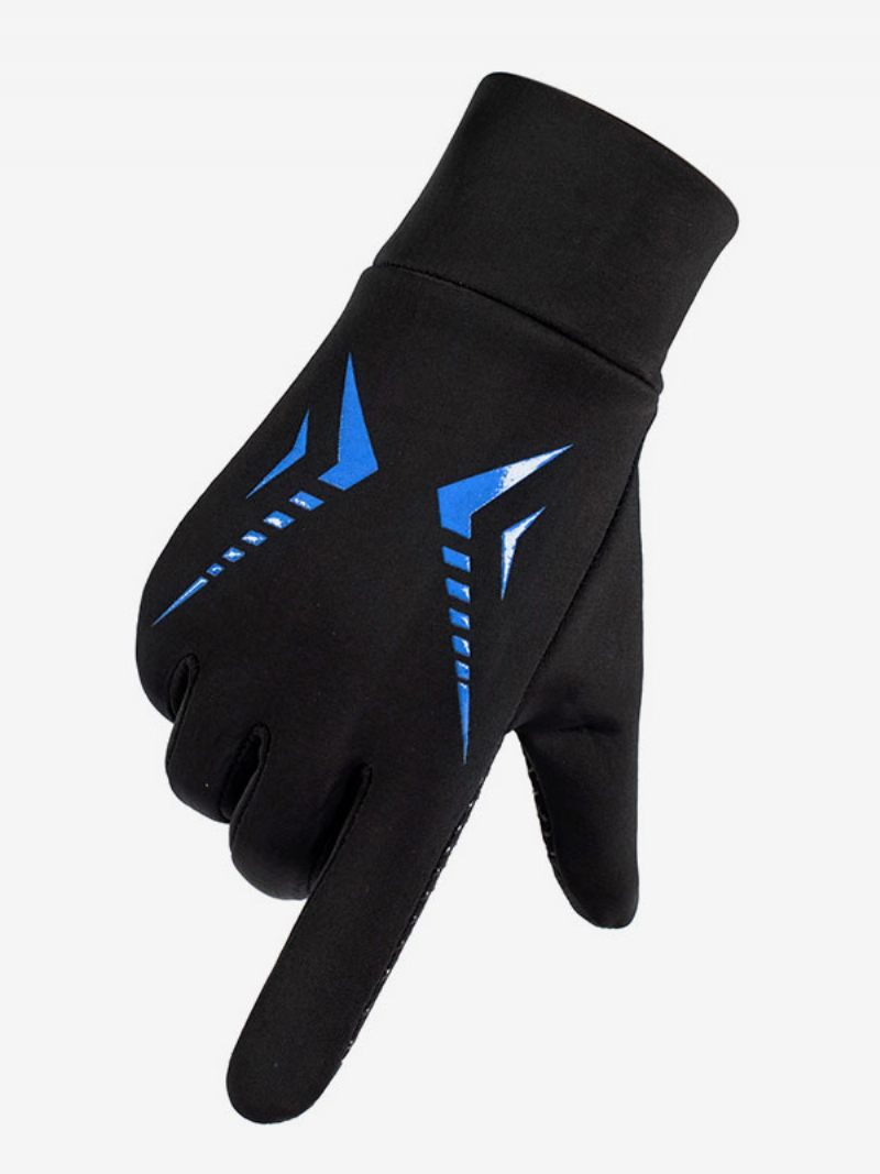 Gants Pour Hommes Athlétique Polyester - Bleu