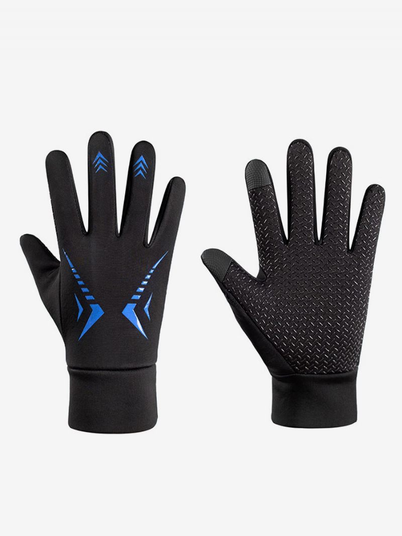 Gants Pour Hommes Athlétique Polyester - Bleu