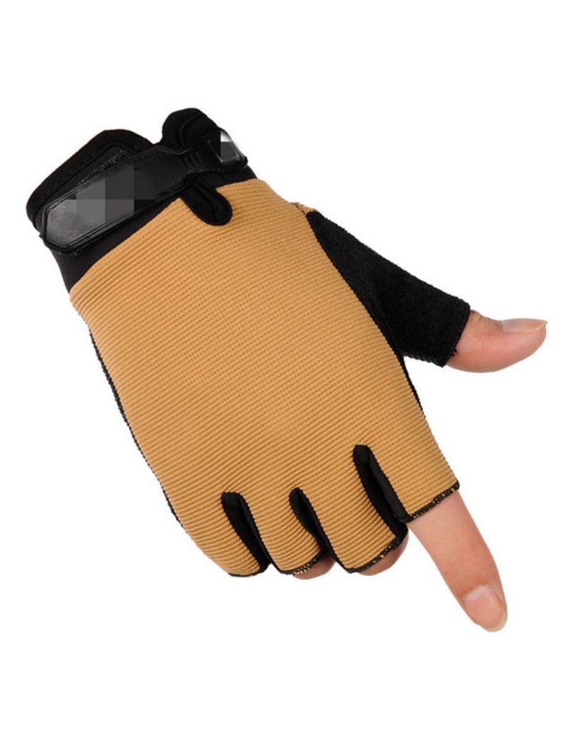 Gants Pour Hommes Camouflage Polyester Confortables - Marron Café