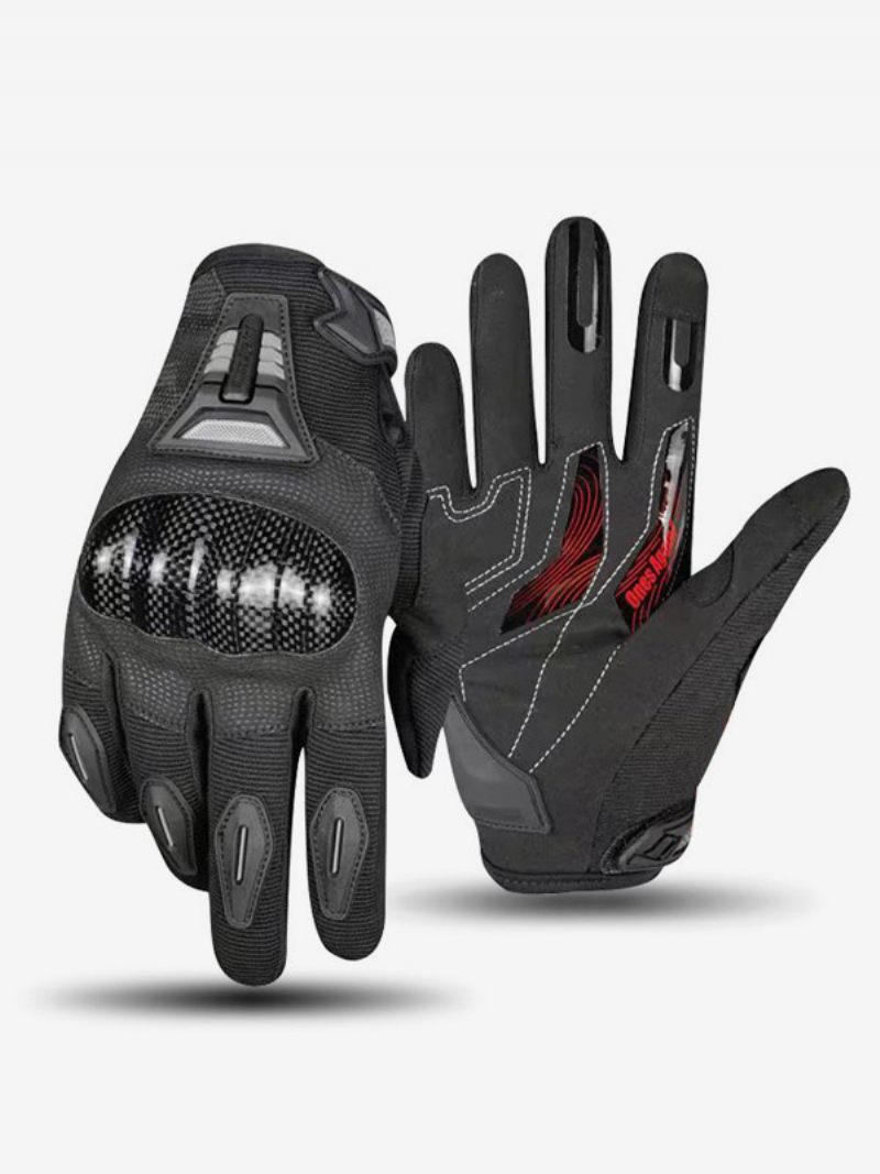 Gants Moto Antidérapants Imperméables Résistants À L'usure Pour Course Vélo Escalade Randonnée Écran Tactile - Noir