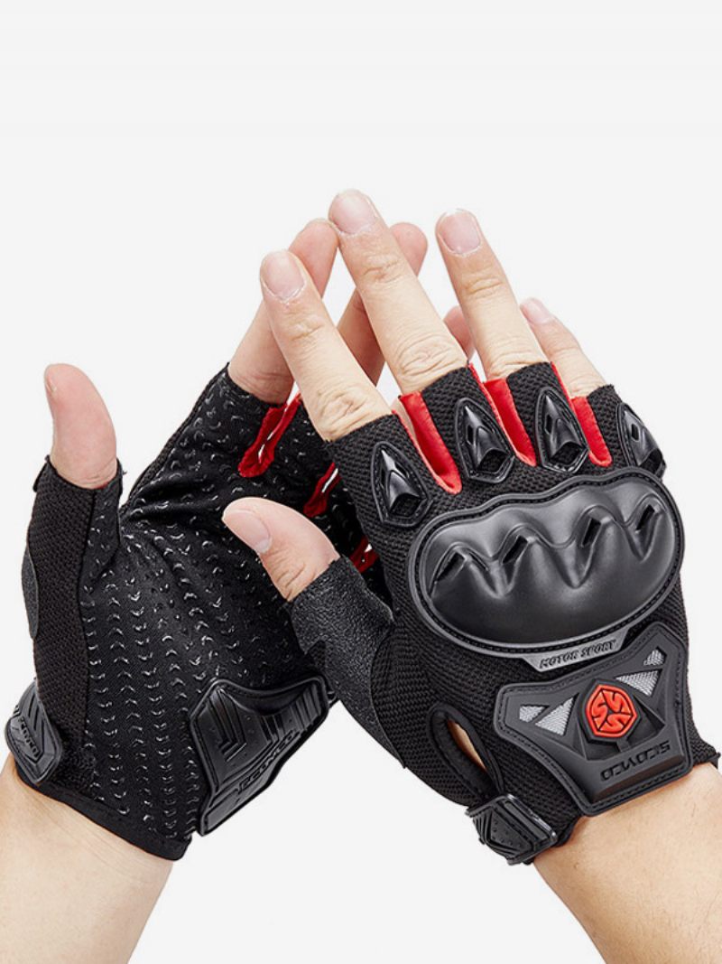 Gants Moto Équitation Course Vélo Escalade Randonnée Antidérapants Imperméables Résistants À L'usure Écran Tactile Chaud Demi-doigts