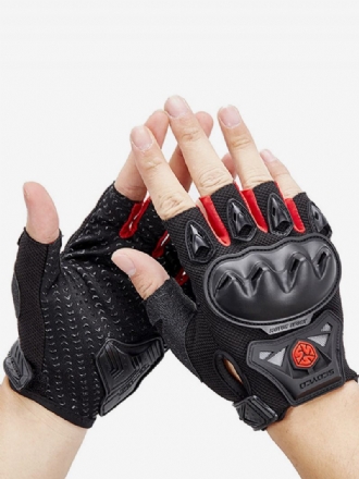 Gants Moto Équitation Course Vélo Escalade Randonnée Antidérapants Imperméables Résistants À L'usure Écran Tactile Chaud Demi-doigts