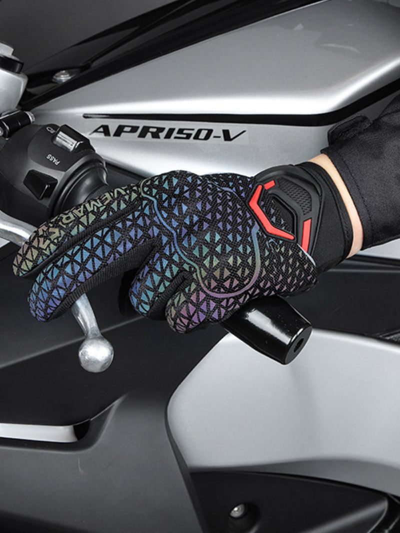 Gants Polyester Course Vélo Escalade Randonnée Mélange Accessoire Pour Femme - Rouge