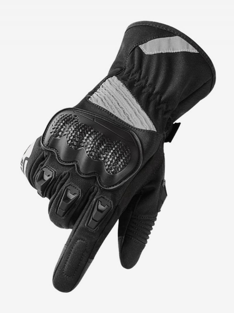 Gants Polyester Fibre Pour Hommes Aacing Vélo Escalade Randonnée - Noir