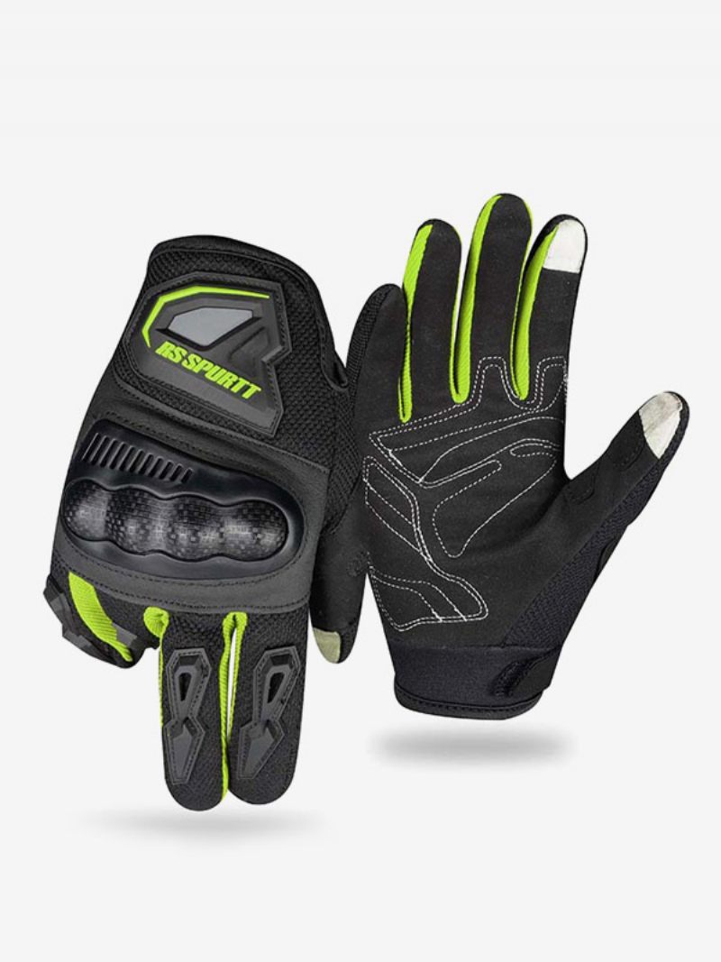 Gants Randonnée Vélo D'escalade Pour Hommes Accessoire Mélange Polyester - Vert