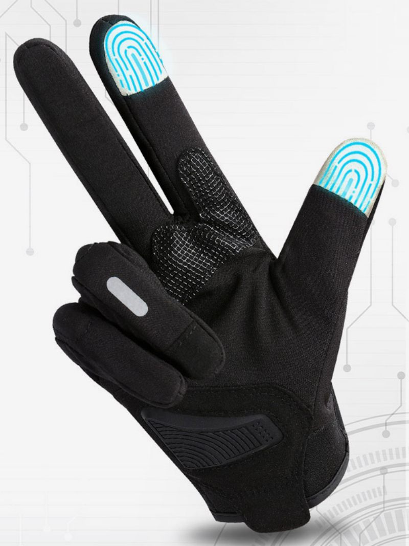 Gants Unisexes Pour Hommes Course Vélo Escalade Randonnée Accessoires - Noir