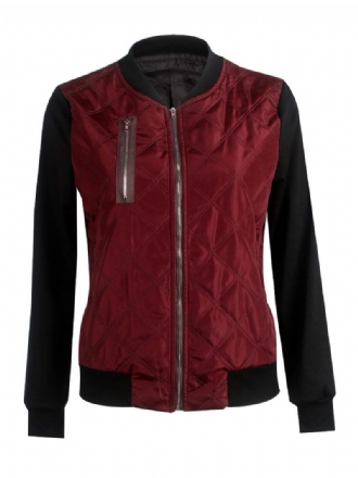 Blouson Aviateur Femme Col Montant Vestes Matelassées