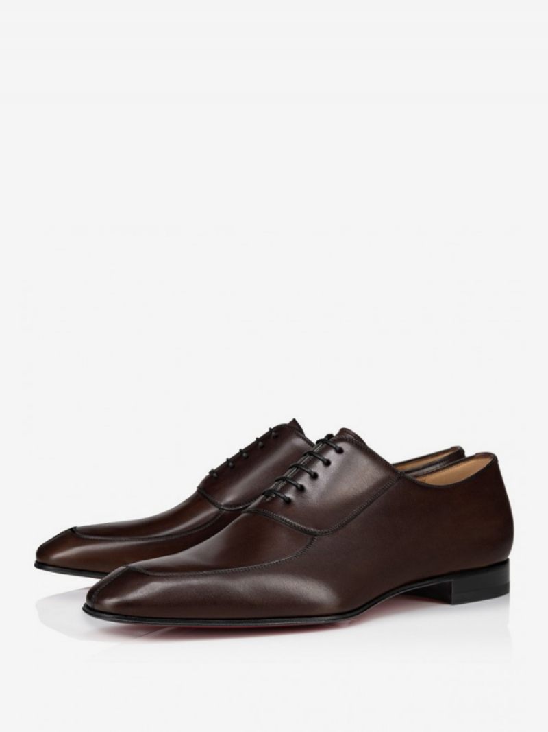 Chaussures Mariage Formelles Oxford Cuir Pu À Bout Rond Pour Hommes