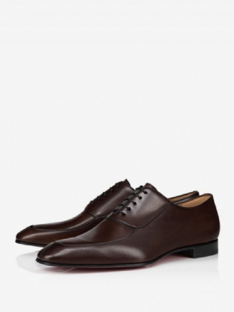 Chaussures Mariage Formelles Oxford Cuir Pu À Bout Rond Pour Hommes