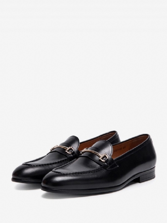 Chaussures Mariage Pour Hommes Mne's Slip-on À Bout Rond Cuir Vache