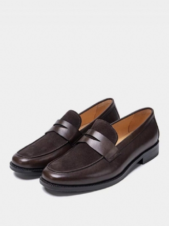 Mocassins Cuir Pu Pour Hommes Chaussures Bal À Enfiler Mariage