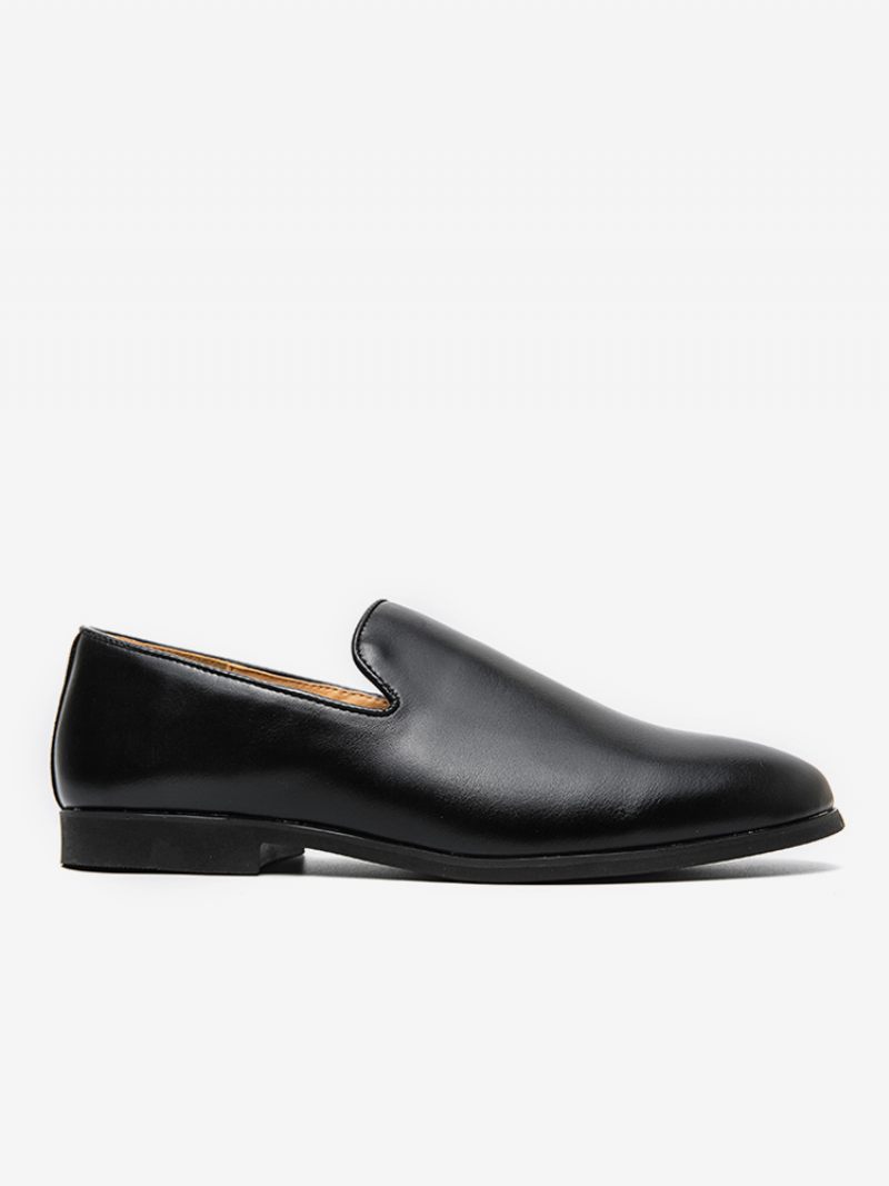 Mocassins À Enfiler Cuir Pu Pour Hommes - Noir