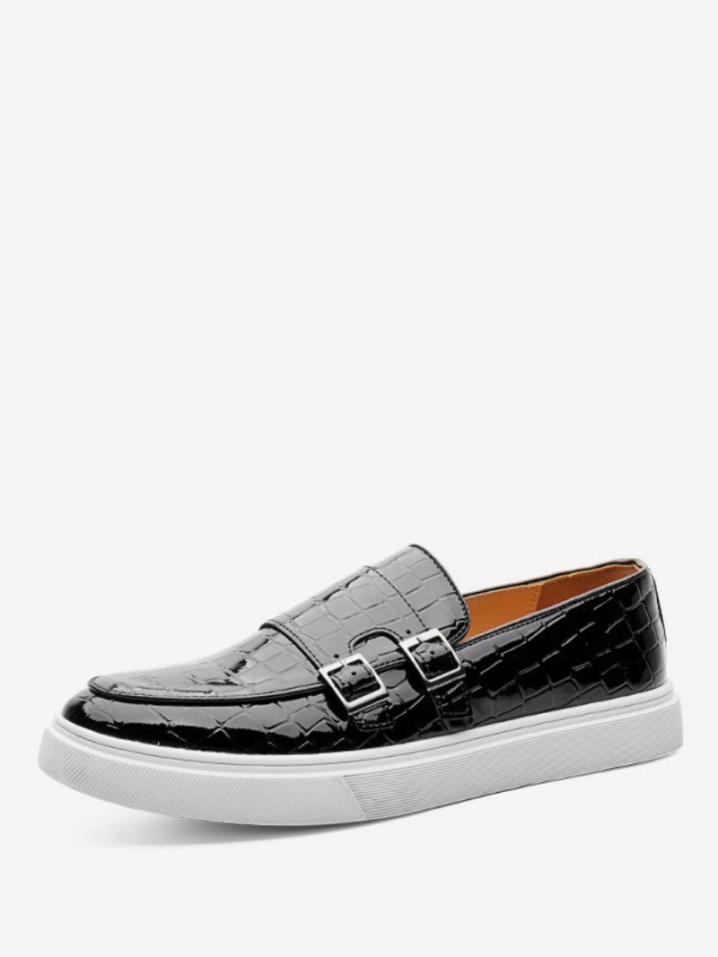 Mocassins Pour Hommes Avec Bracelet Cuir Pu