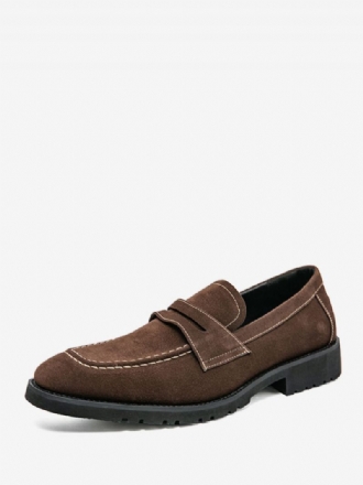 Mocassins Pour Hommes Cuir Pu Avec Sangle Moine Chaussures Bal À Enfiler