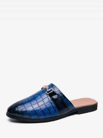 Mocassins Pour Hommes Motif Pierre Détails Métal Mules