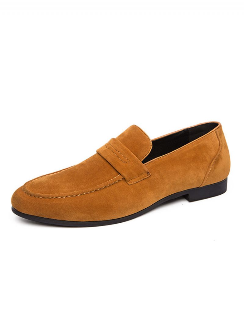 Mocassins Penny Pour Hommes Faux Suède Chaussures Bal Mariage