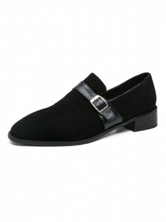 Mocassins À Sangle Moine Pour Hommes Chaussures Bal Mariage Noires Formelles Enfiler