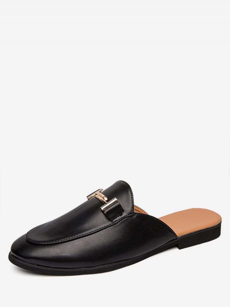 Mules Laofer Pour Hommes Blanc - Noir