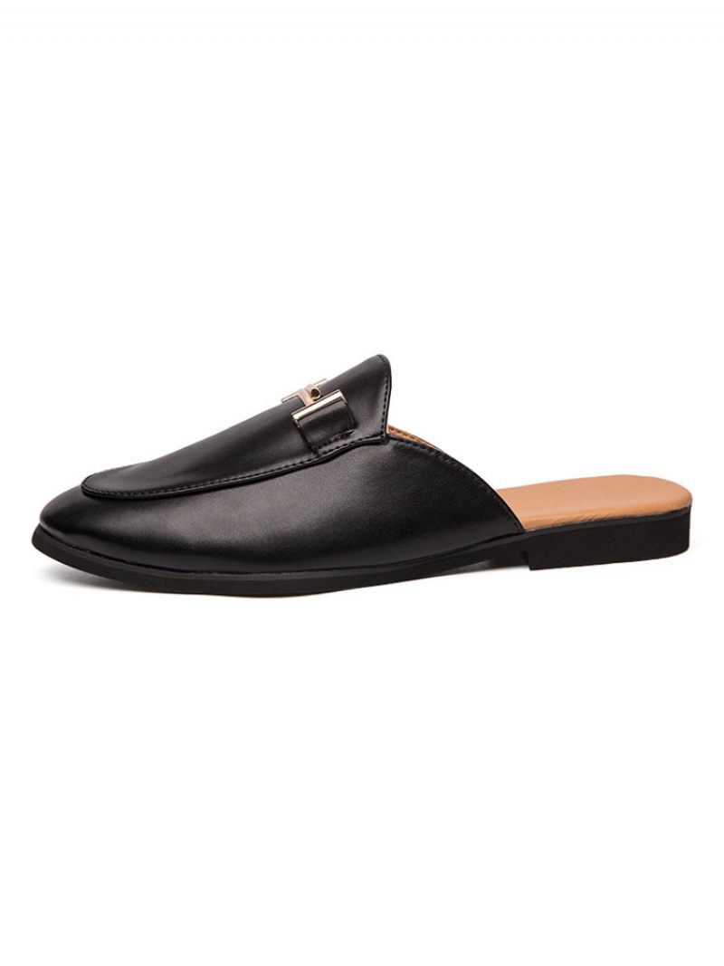 Mules Laofer Pour Hommes Blanc - Noir