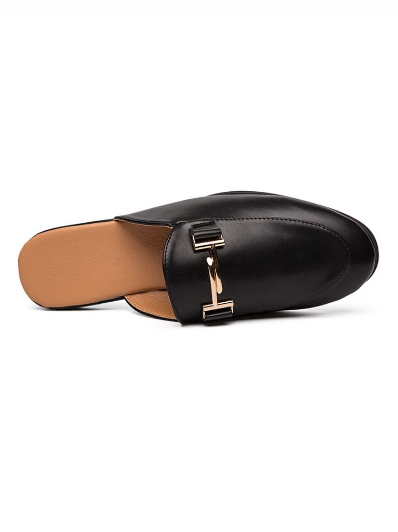 Mules Laofer Pour Hommes Blanc - Noir