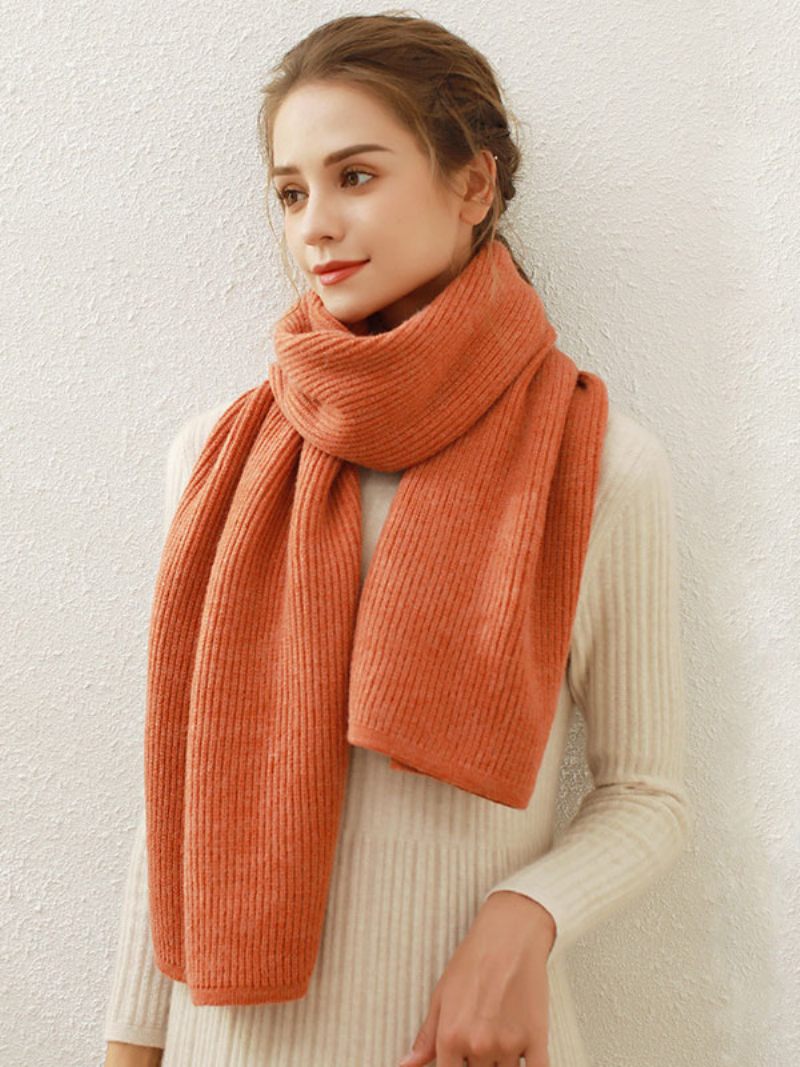 Écharpe Pour Femmes Mode Hiver Chaud Acc - Orange