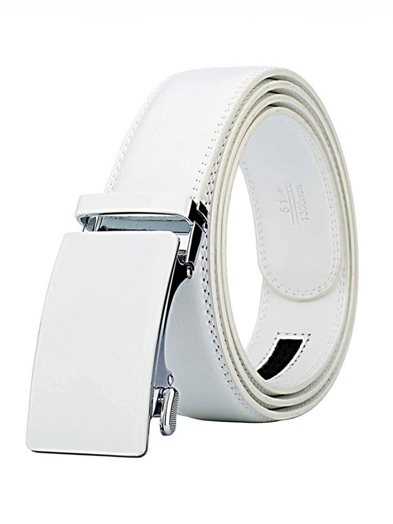 Ceinture Cuir Pour Hommes 130-2 - Blanc