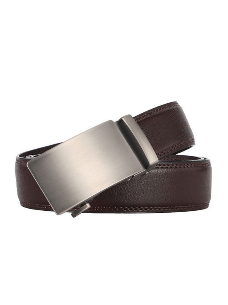 Ceinture Cuir Pour Hommes 130 - Marron Foncé