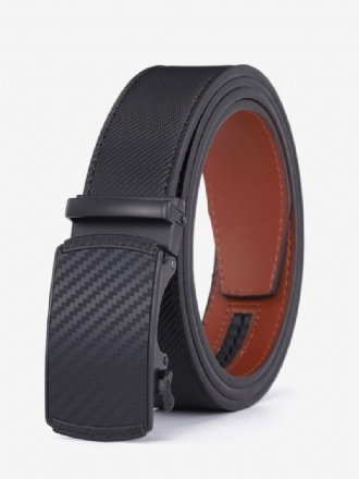 Ceinture Cuir Pu À Carreaux Pour Hommes La Mode