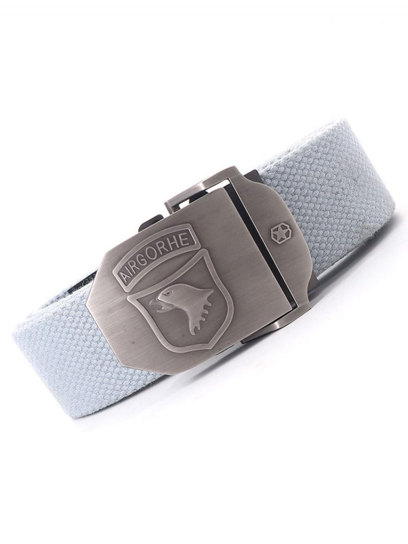 Ceinture Élégante Pour Hommes Marron Polyester À Imprimé Animal - Gris Clair