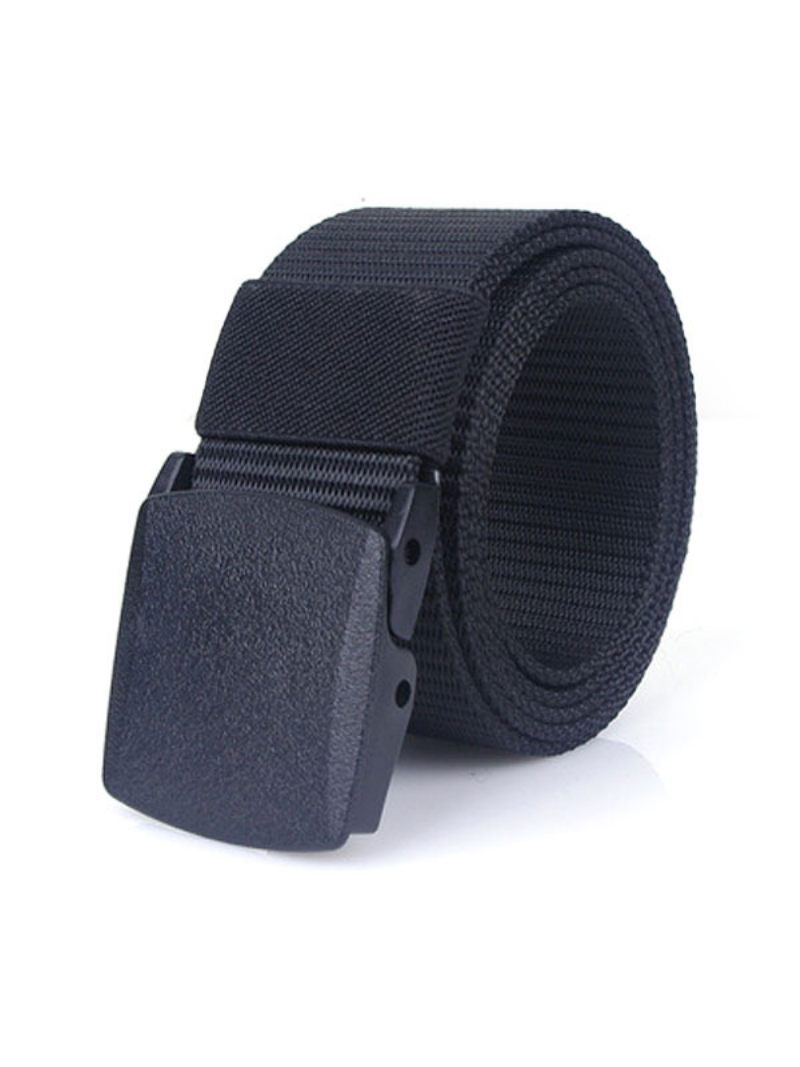 Ceinture Élégante Pour Hommes Toile - Noir