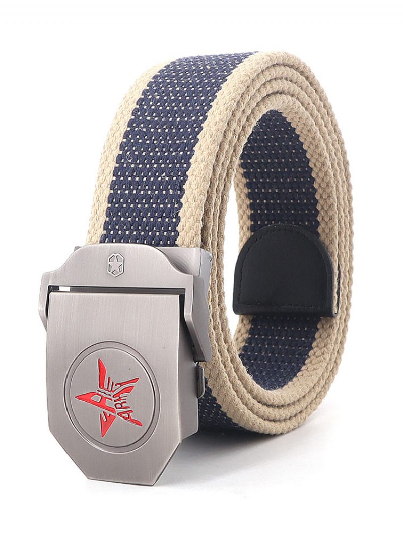 Ceinture Homme Chic Color Block Polyester - Marine Foncé