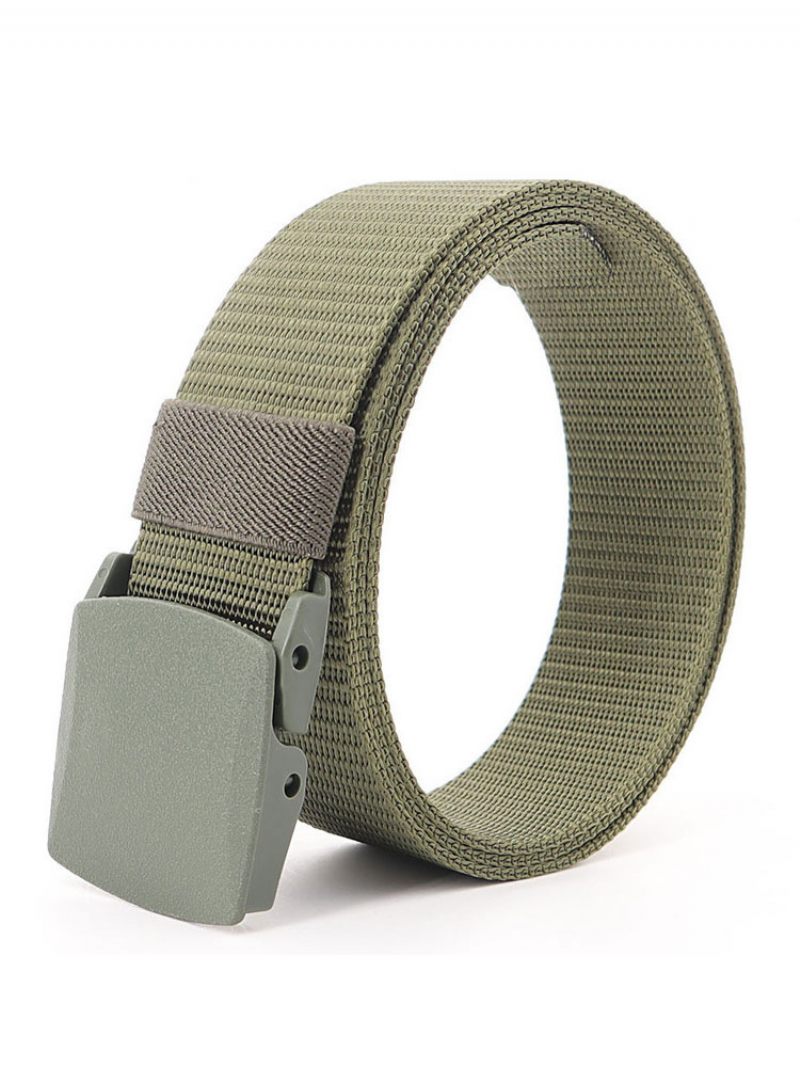 Ceinture Homme Chic Toile - Vert Chasseur