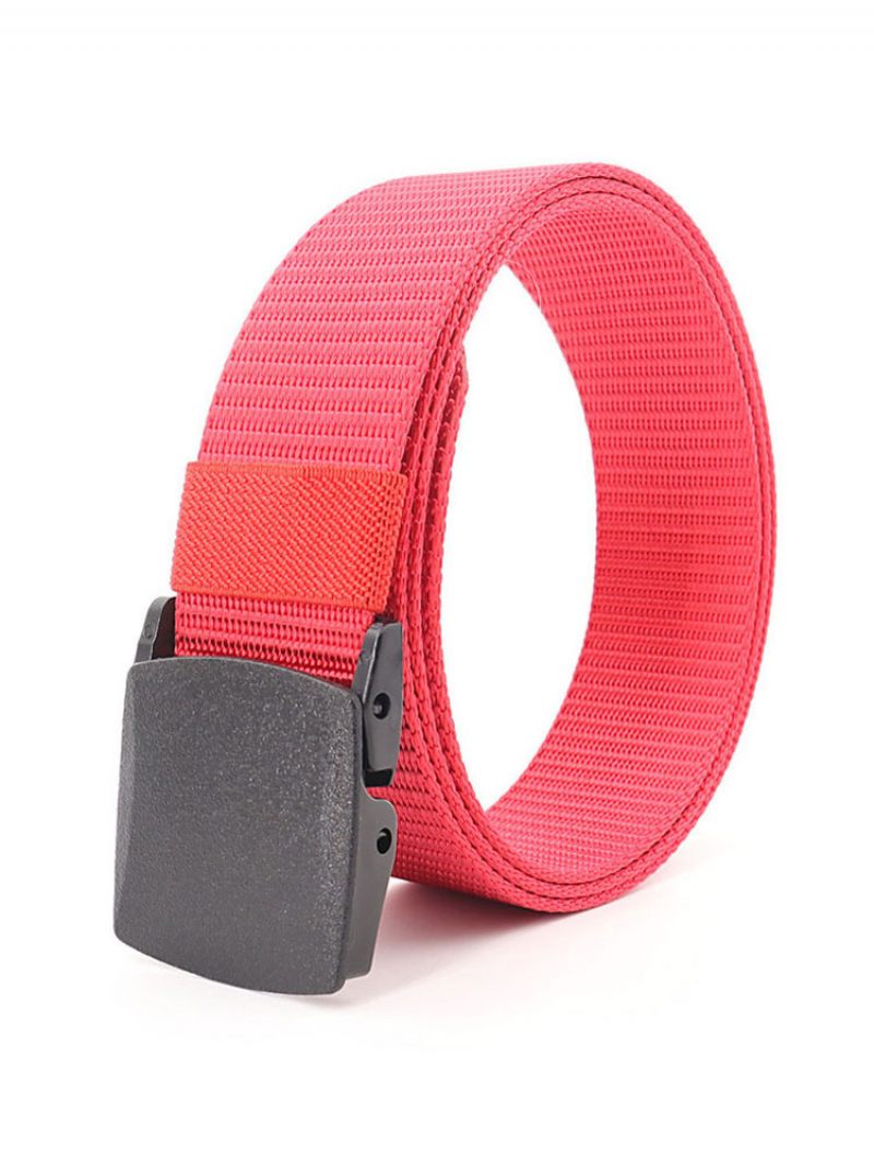 Ceinture Homme Chic Toile - Rouge