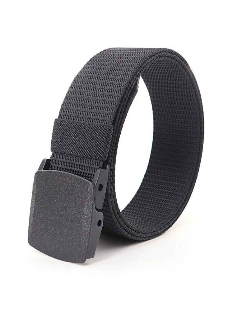 Ceinture Homme Chic Toile - Noir