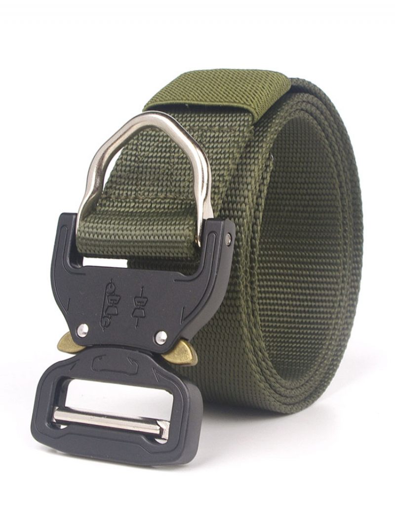 Ceinture Homme Chic Toile - Vert Chasseur