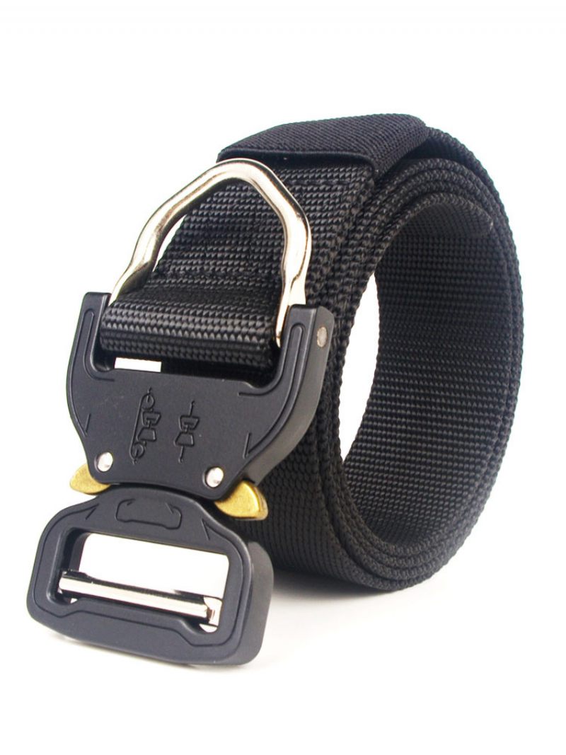 Ceinture Homme Chic Toile - Noir