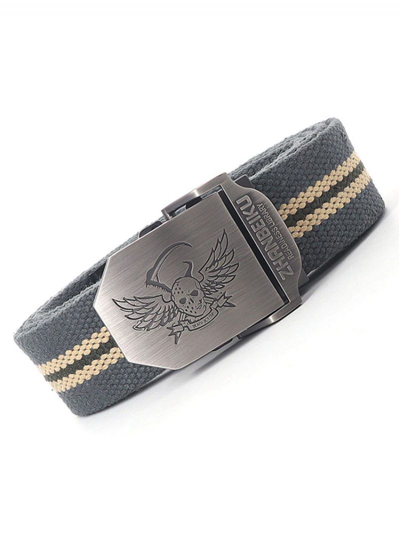 Ceinture Homme Color Block Polyester Chic Bleu Marine - Gris