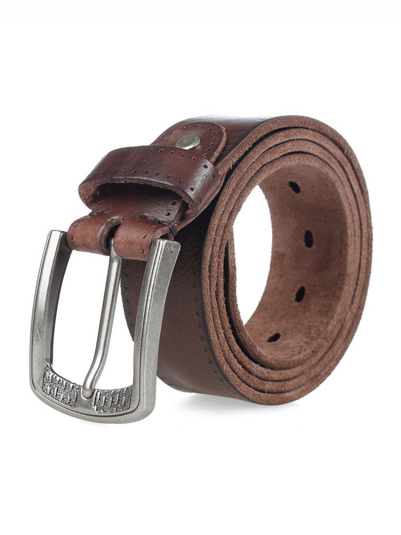 Ceinture Homme Cuir Mode Marron Clair - Marron Café