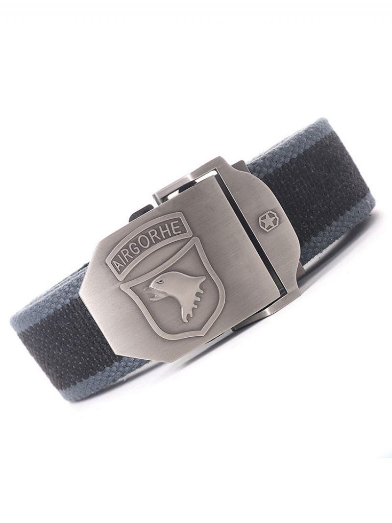 Ceinture Homme Imprimé Animal Polyester Chic Bleu Marine - Gris Foncé