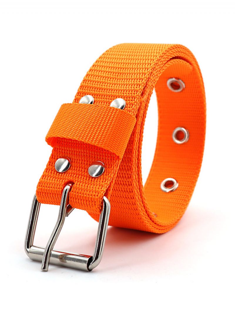 Ceinture Homme Nylon Chic Alliage Zinc Quotidien Casual Orange