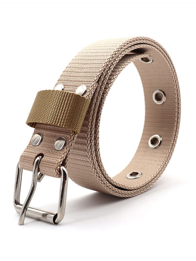 Ceinture Homme Nylon Chic Alliage Zinc Quotidien Casual Orange - Kaki