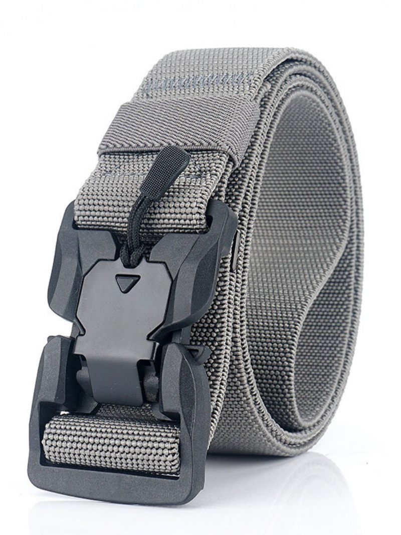 Ceinture Homme Nylon Chic Noire - Gris Clair