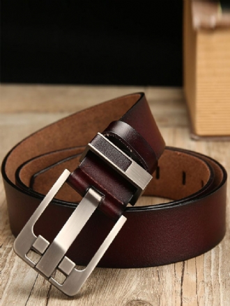 Ceinture Pour Hommes Simili Cuir Marron Café Pu