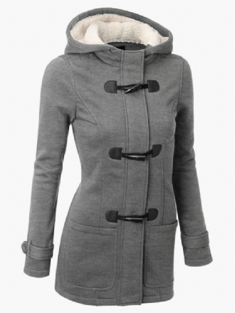 Vestes D'hiver Pour Femmes Sweat À Capuche Manteau Gris Vêtements D'extérieur