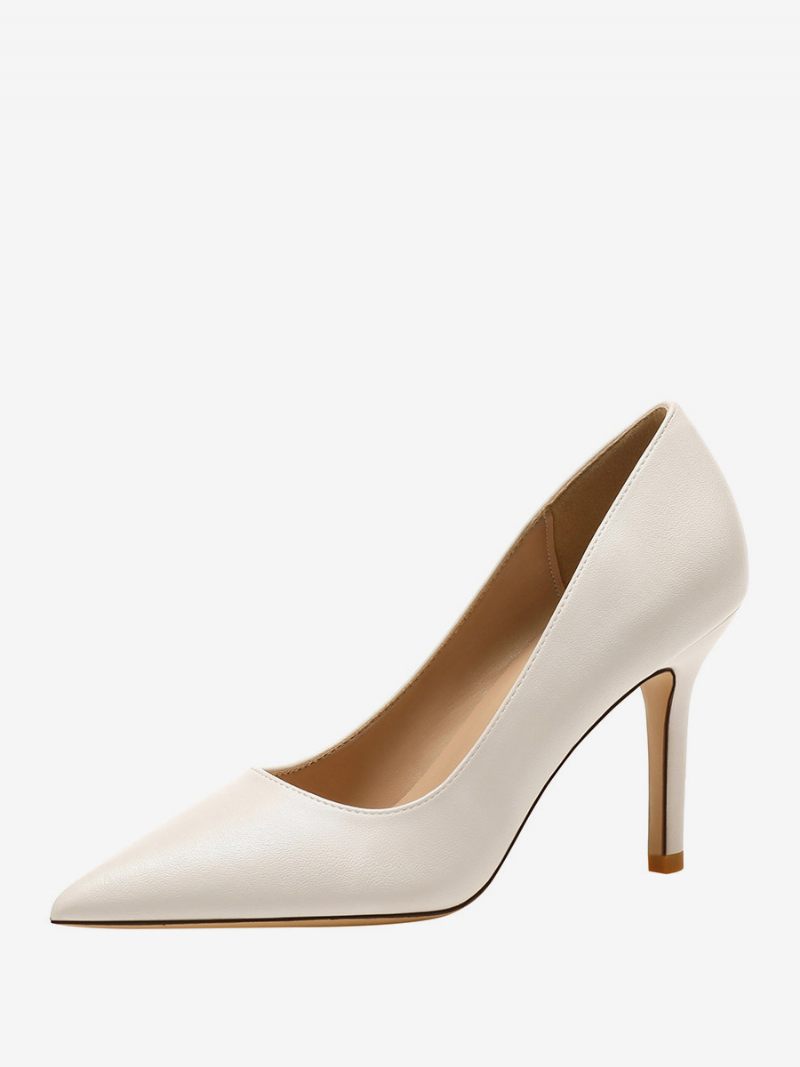 Chaussures Habillées À Talons Hauts Et Bout Pointu Pour Femmes - Beige