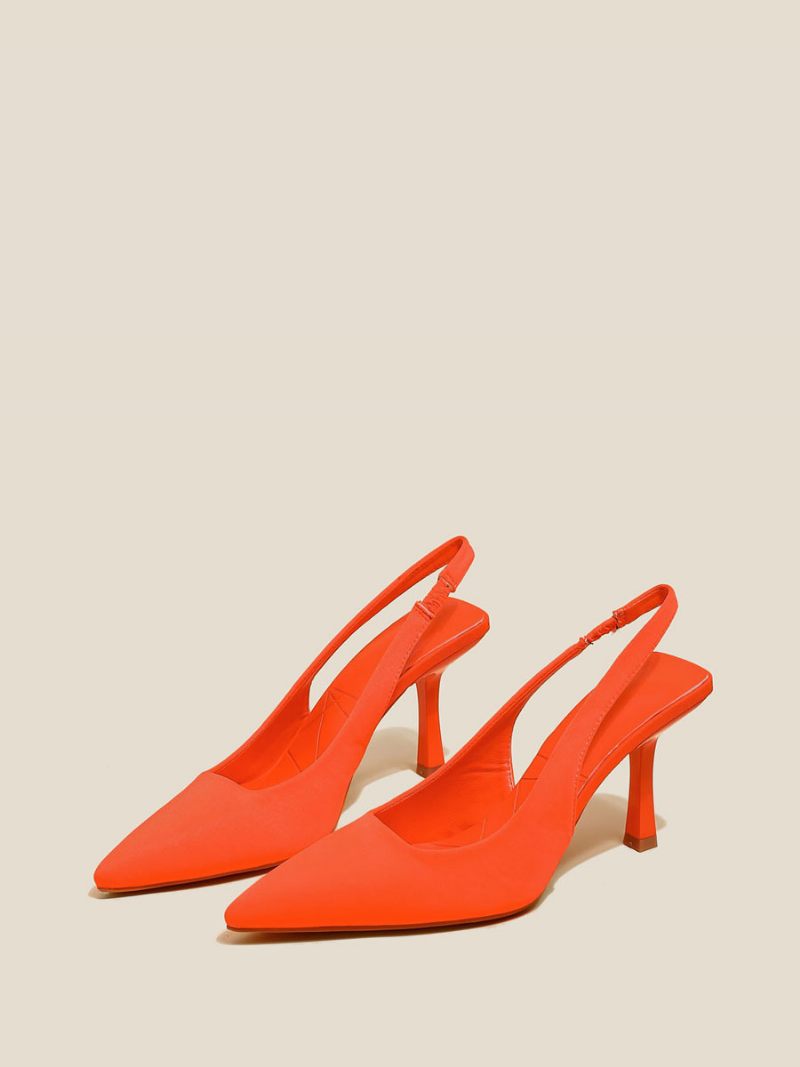 Femmes Talons Hauts Talon Aiguille Polyester Escarpins - Orange